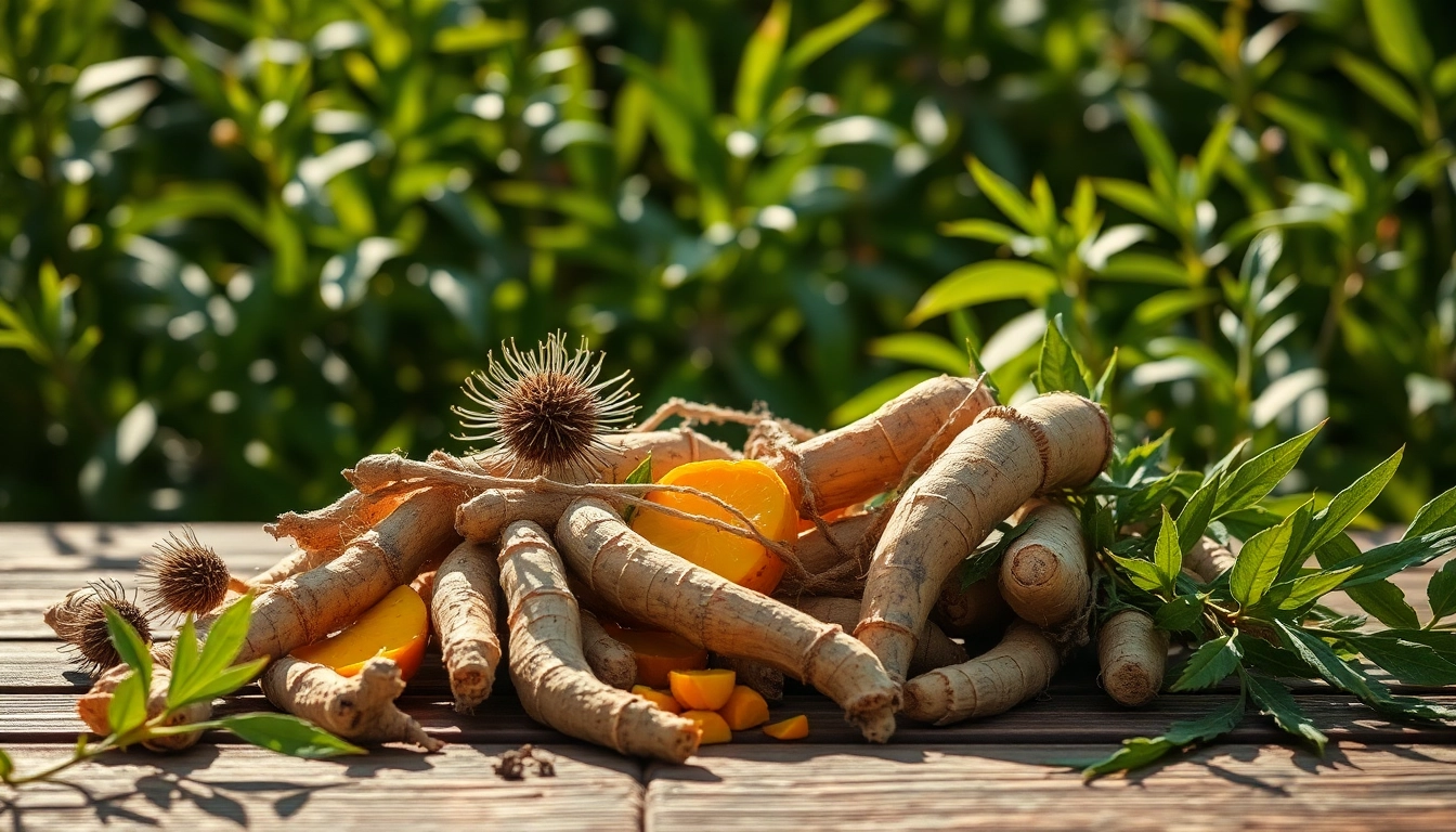 Chardon-Marie et Curcuma sur une table en bois, symbolisant la détoxification naturelle.