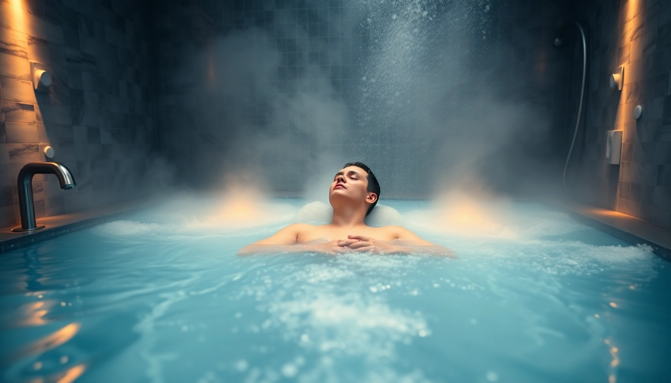 Bain de hydrothérapie chaud et froid, favorisant la récupération musculaire et le bien-être.